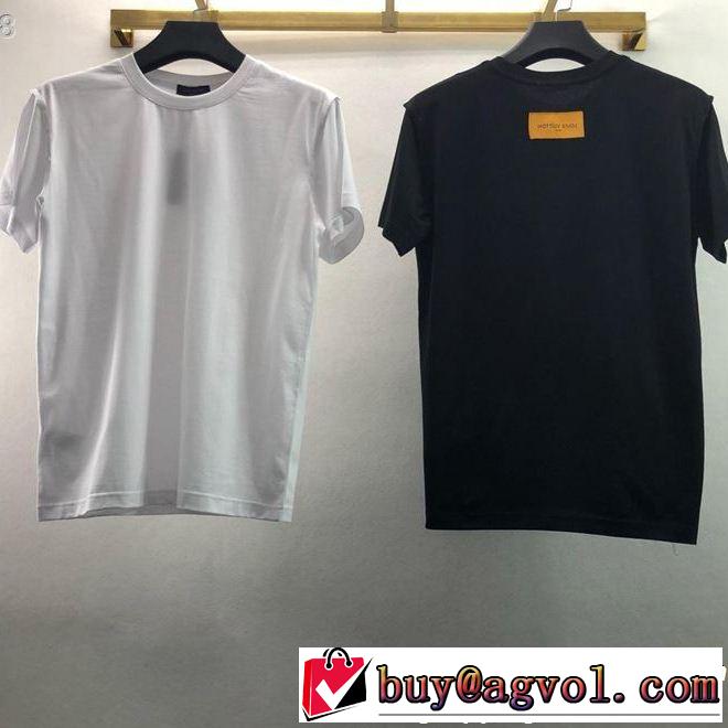  ルイ ヴィトン LOUIS VUITTON洗練されたスタイル 2色可選 Tシャツ/ティーシャツ夏の王道　適度な上品さ 
