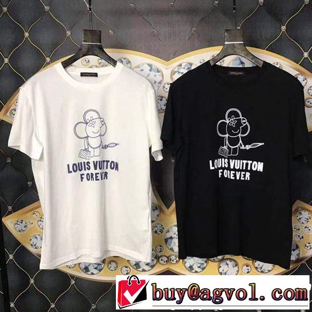 風通しのよい 2色可選 ルイ ヴィトン LOUIS VUITTON 2019年春夏流行ファッション Tシャツ/ティーシャツ