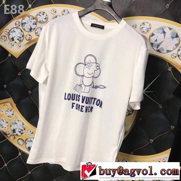 風通しのよい 2色可選 ルイ ヴィトン LOUIS VUITTON 2019年春夏流行ファッション Tシャツ/ティーシャツ