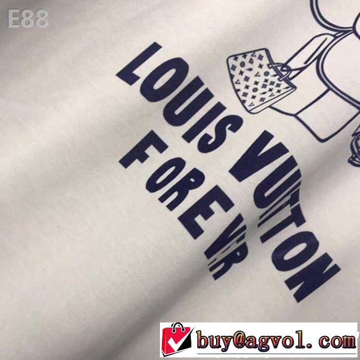 風通しのよい 2色可選 ルイ ヴィトン LOUIS VUITTON 2019年春夏流行ファッション Tシャツ/ティーシャツ