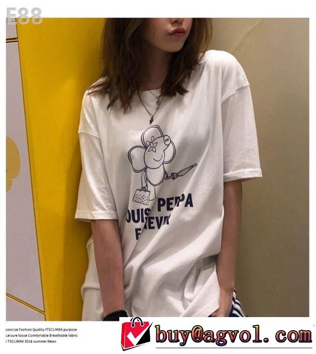 風通しのよい 2色可選 ルイ ヴィトン LOUIS VUITTON 2019年春夏流行ファッション Tシャツ/ティーシャツ