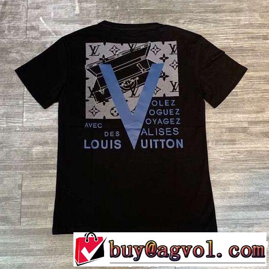  トップスをインするスタイル ルイ ヴィトンTシャツ/ティーシャツ LOUIS VUITTON 2色可選 快適な着心地 