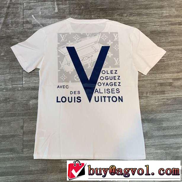 トップスをインするスタイル ルイ ヴィトンTシャツ/ティーシャツ LOUIS VUITTON 2色可選 快適な着心地