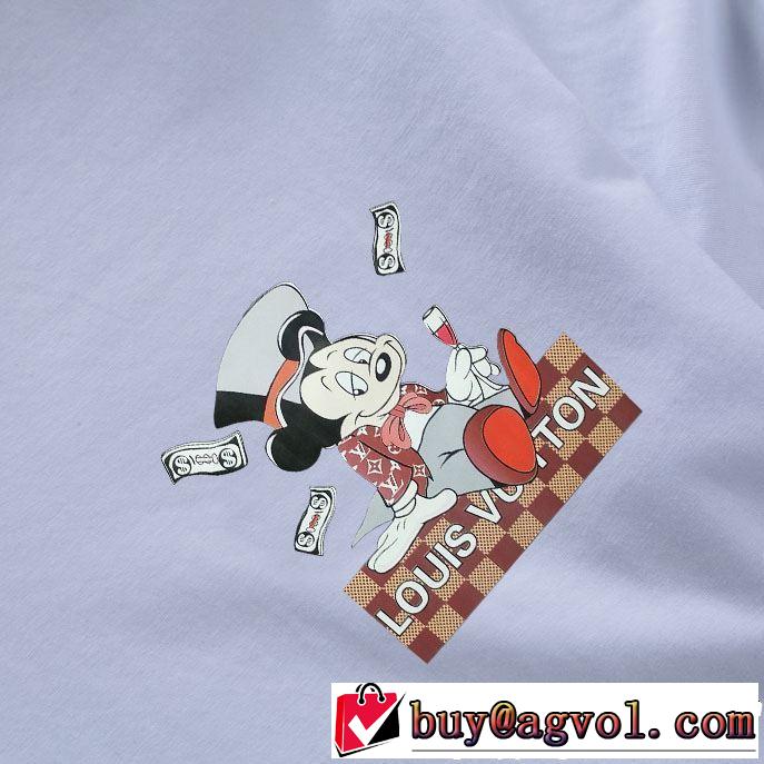 LOUIS VUITTON おすすめ大人かわいい着こなし ルイ ヴィトン2019年の夏のマスト  Tシャツ/ティーシャツ 3色可選