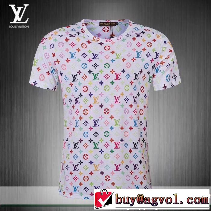 2色可選 大人のカジュアルスタイル ルイ ヴィトン LOUIS VUITTON Tシャツ/ティーシャツ  2019SSのトレンド商品