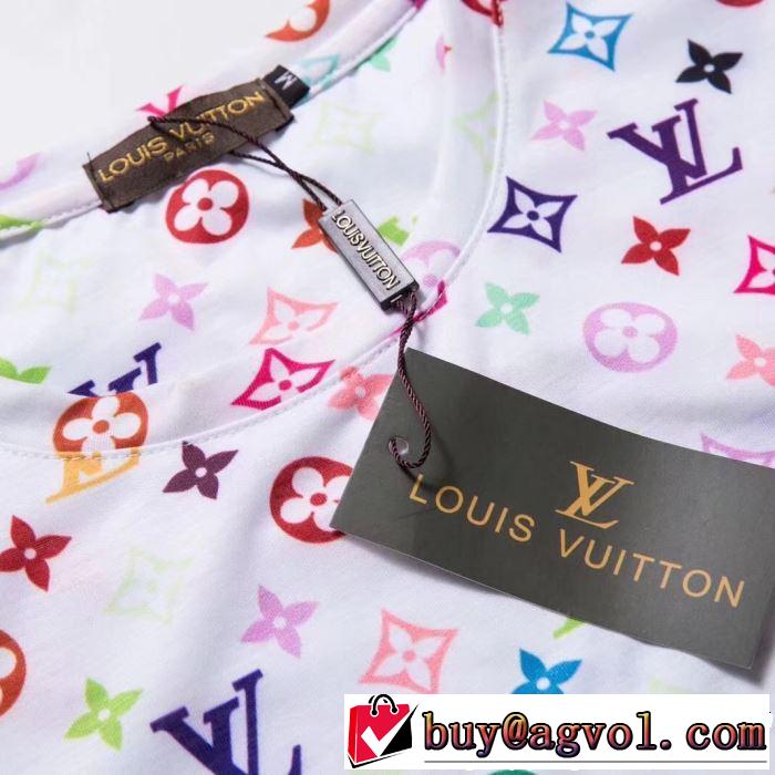 2色可選 大人のカジュアルスタイル ルイ ヴィトン LOUIS VUITTON Tシャツ/ティーシャツ  2019SSのトレンド商品