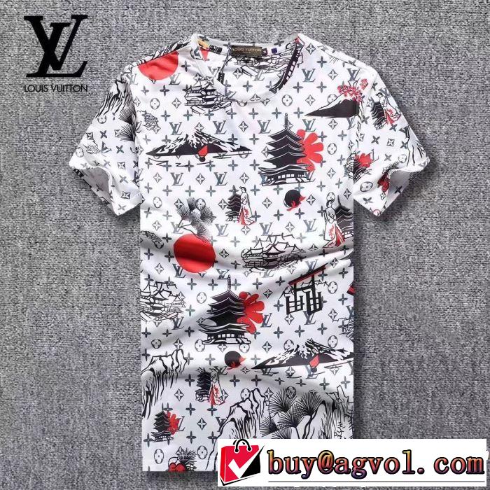  春夏らしい華やか Tシャツ/ティーシャツ 3色可選2019夏色っぽさ  ルイ ヴィトン LOUIS VUITTON