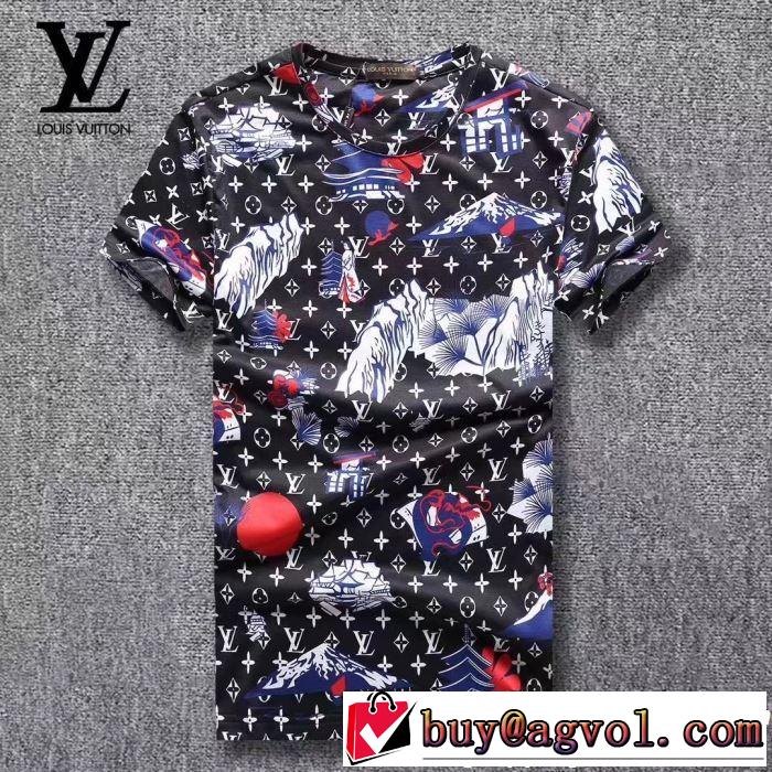 春夏らしい華やか Tシャツ/ティーシャツ 3色可選2019夏色っぽさ  ルイ ヴィトン LOUIS VUITTON