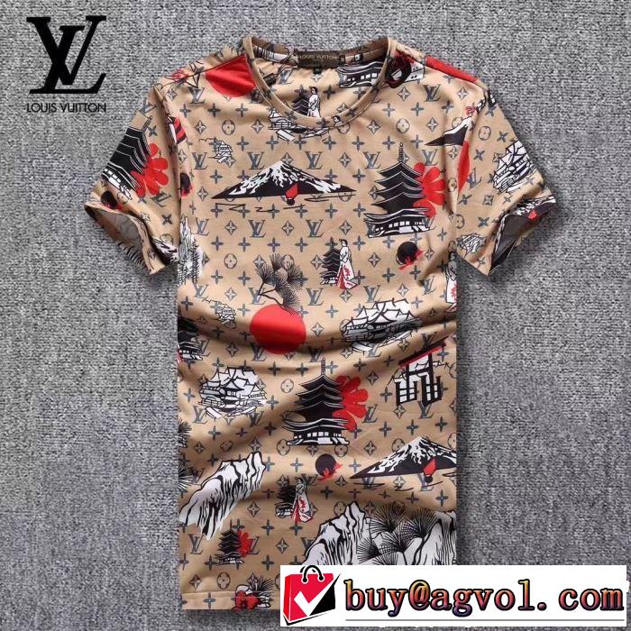 春夏らしい華やか Tシャツ/ティーシャツ 3色可選2019夏色っぽさ  ルイ ヴィトン LOUIS VUITTON