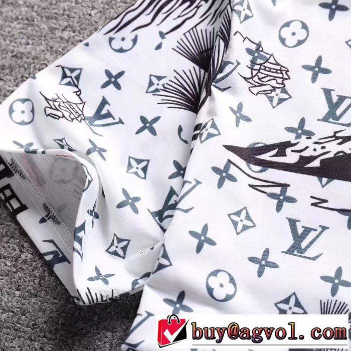 春夏らしい華やか Tシャツ/ティーシャツ 3色可選2019夏色っぽさ  ルイ ヴィトン LOUIS VUITTON