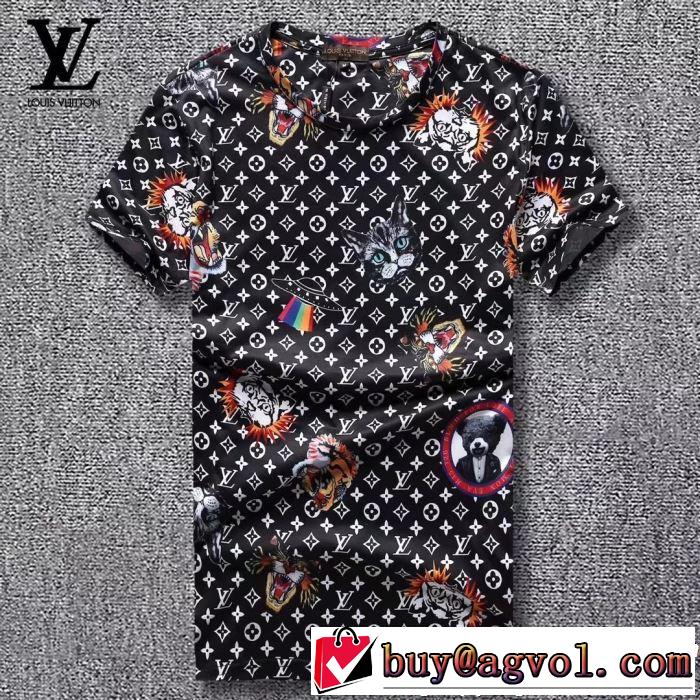  リラックススタイルが実現 ルイ ヴィトン LOUIS VUITTON Tシャツ/ティーシャツ 3色可選 《2019年》今、注目のストリート 