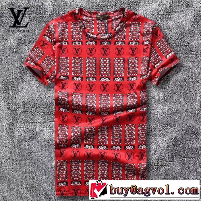 ルイ ヴィトン LOUIS VUITTON シンプルながら切れ味のいい Tシャツ/ティーシャツ 2色可選 清涼感とカジュアルスタイル