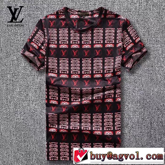 ルイ ヴィトン LOUIS VUITTON シンプルながら切れ味のいい Tシャツ/ティーシャツ 2色可選 清涼感とカジュアルスタイル