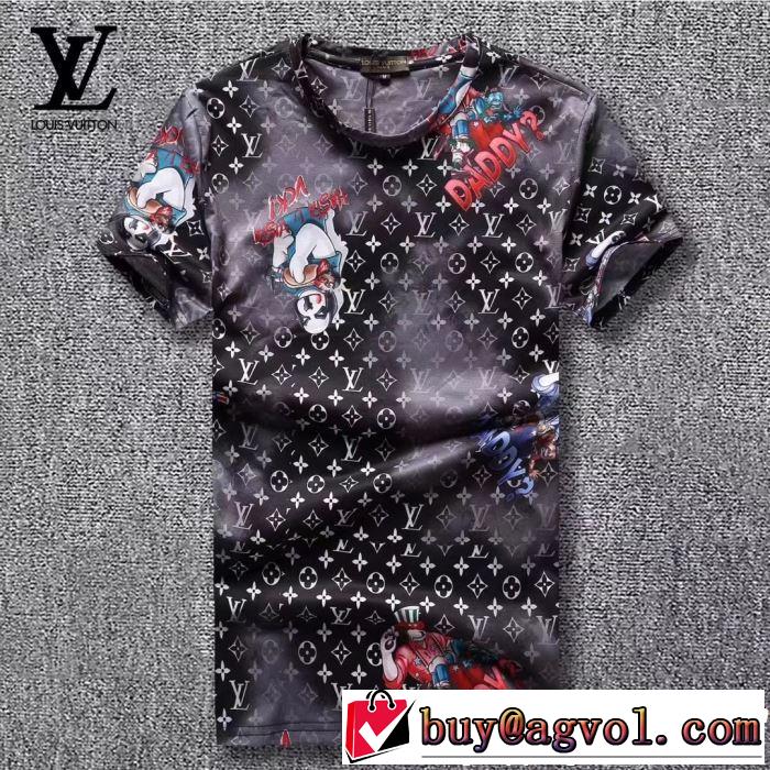 2019春夏は人気定番 ルイ ヴィトン LOUIS VUITTONきちんと感が抜群  Tシャツ/ティーシャツ 2色可選