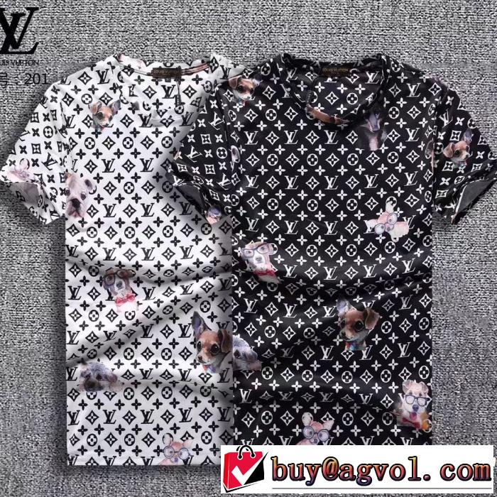  Tシャツ/ティーシャツ 2色可選 ルイ ヴィトン 2019年春夏流行ファッション LOUIS VUITTON 知的優秀アイテム 