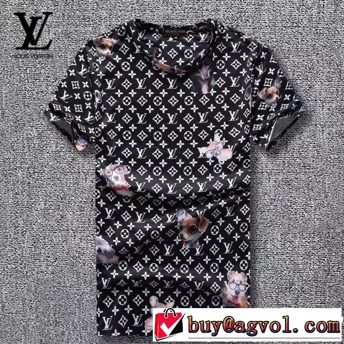 Tシャツ/ティーシャツ 2色可選 ルイ ヴィトン 2019年春夏流行ファッション LOUIS VUITTON 知的優秀アイテム