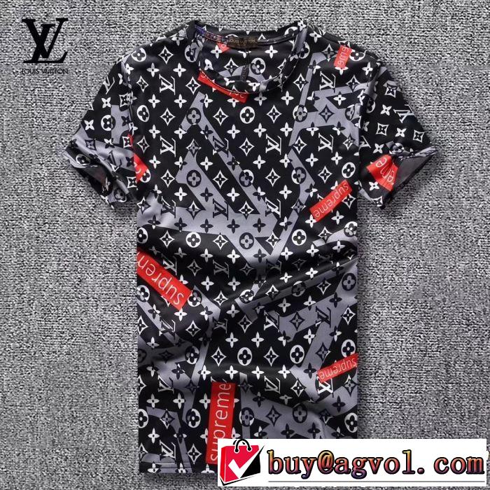 新しい斬新なスタイル ルイ ヴィトン LOUIS VUITTON Tシャツ/ティーシャツ 3色可選 定番のスタイル春夏限定