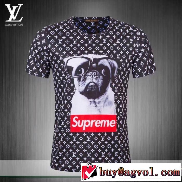 2色可選 オシャレ上級者に ルイ ヴィトン LOUIS VUITTON Tシャツ/ティーシャツ  2019夏ファション新品