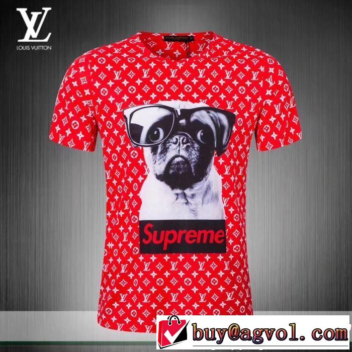 2色可選 オシャレ上級者に ルイ ヴィトン LOUIS VUITTON Tシャツ/ティーシャツ  2019夏ファション新品
