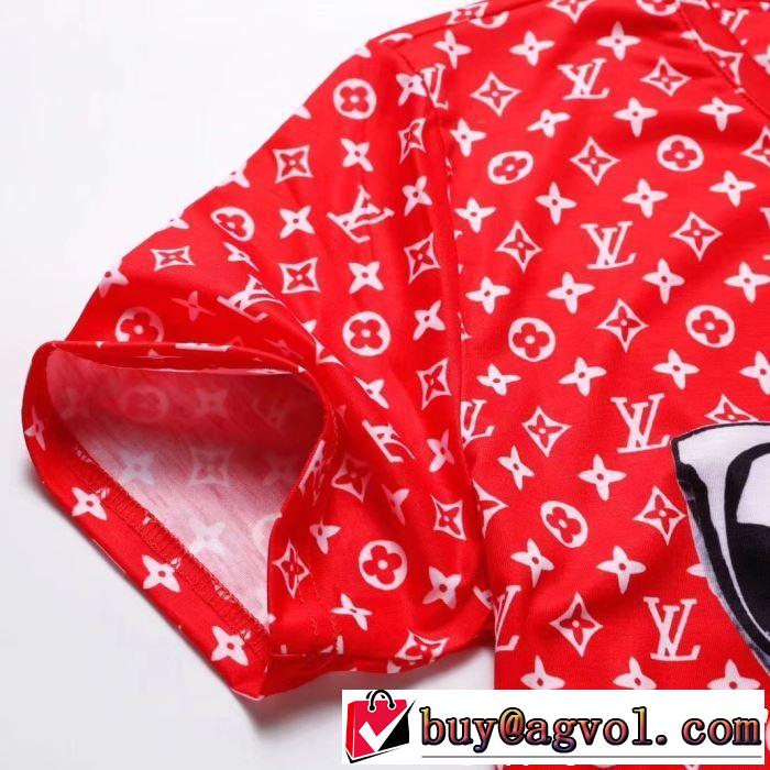 2色可選 オシャレ上級者に ルイ ヴィトン LOUIS VUITTON Tシャツ/ティーシャツ  2019夏ファション新品