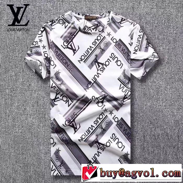  今年流大人っぽさ ルイ ヴィトン LOUIS VUITTON Tシャツ/ティーシャツ 2色可選 2019春夏トレンドアイテム 