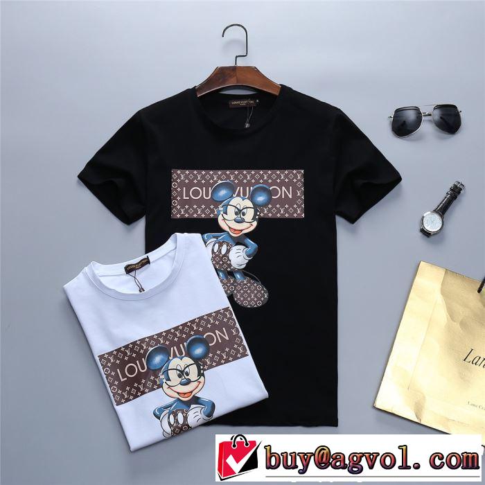 半袖Tシャツ 2色可選 新作コレクションを見る 春夏シンプルファッションでOK！ LOUIS VUITTON ルイ ヴィトン