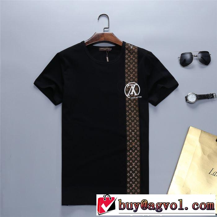2019年最新ファッション 春夏シンプルファッションでOK！ LOUIS VUITTON ルイ ヴィトン 半袖Tシャツ 2色可選