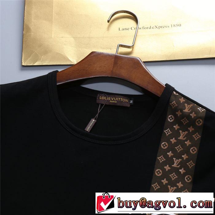 2019年最新ファッション 春夏シンプルファッションでOK！ LOUIS VUITTON ルイ ヴィトン 半袖Tシャツ 2色可選