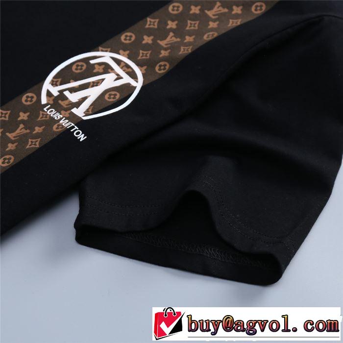 2019年最新ファッション 春夏シンプルファッションでOK！ LOUIS VUITTON ルイ ヴィトン 半袖Tシャツ 2色可選