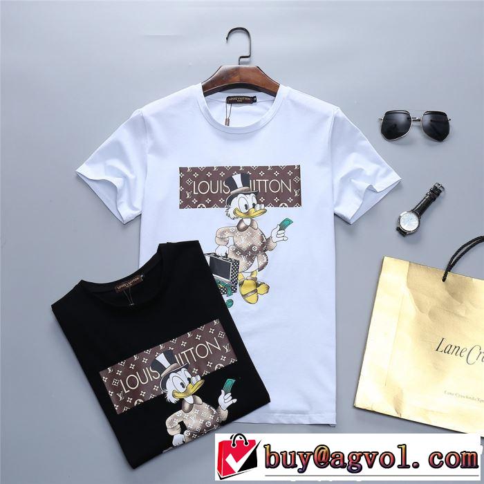LOUIS VUITTON ルイ ヴィトン 半袖Tシャツ 2色可選 【2019春夏】最新コレクション 夏の王道　適度な上品さ