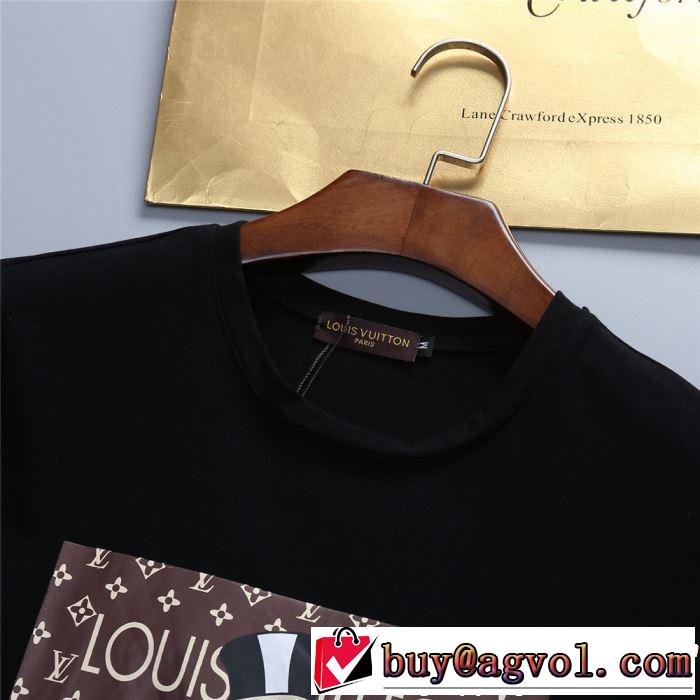 LOUIS VUITTON ルイ ヴィトン 半袖Tシャツ 2色可選 【2019春夏】最新コレクション 夏の王道　適度な上品さ