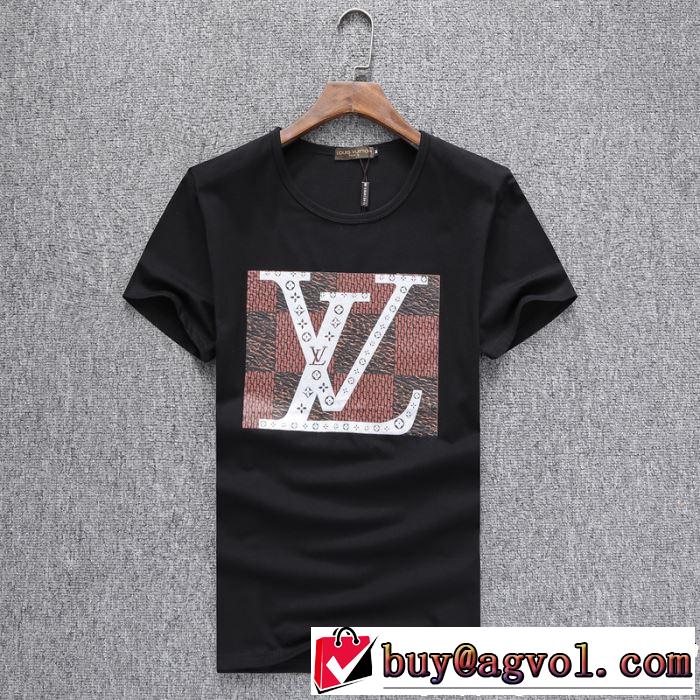 大人カジュアル上手に 《2019年》今、注目のストリート LOUIS VUITTON ルイ ヴィトン 半袖Tシャツ 3色可選