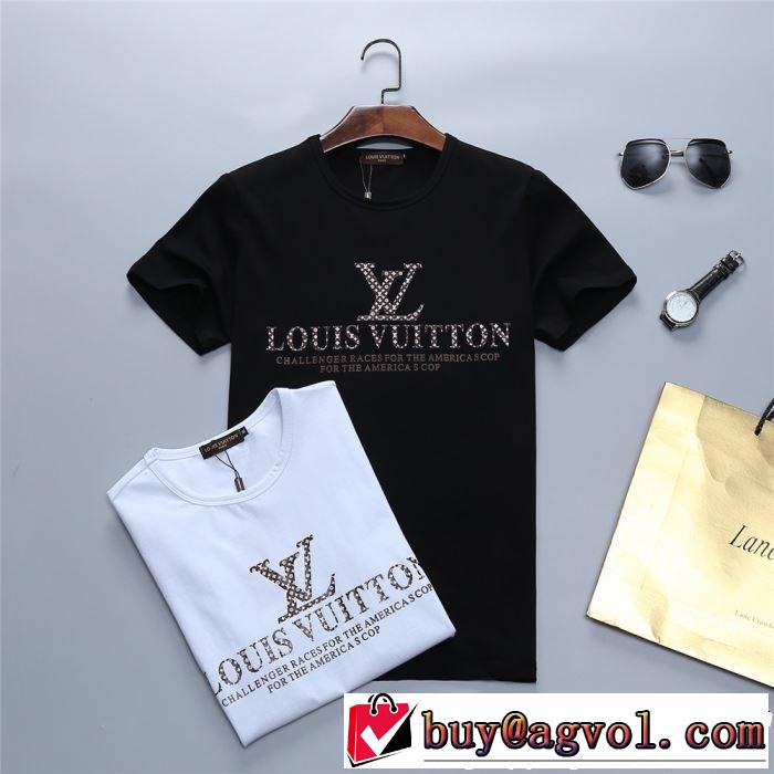 今から夏まで活躍する LOUIS VUITTON ルイ ヴィトン 半袖Tシャツ 2色可選 大人カジュアル夏ファッション2019