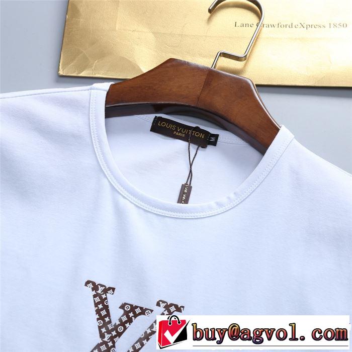 今から夏まで活躍する LOUIS VUITTON ルイ ヴィトン 半袖Tシャツ 2色可選 大人カジュアル夏ファッション2019