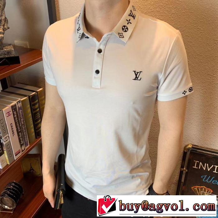 春夏の流行りトップス 2019春夏人気トレンドアイテム LOUIS VUITTON ルイ ヴィトン 半袖Tシャツ 2色可選