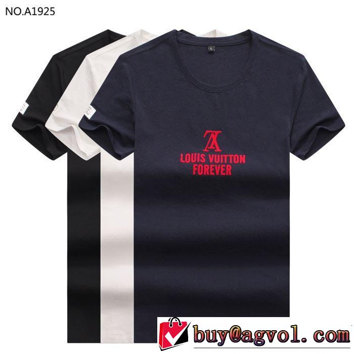 2019春夏は人気定番 LOUIS VUITTON ルイ ヴィトン 半袖Tシャツ 3色可選 最新のトレンドブランド人気的