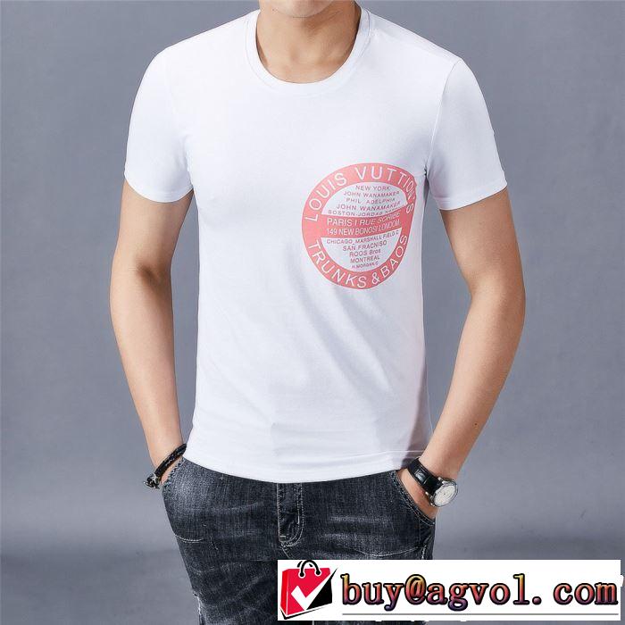 2019年春夏流行ファッション 大人の可愛さを引き立て LOUIS VUITTON ルイ ヴィトン 半袖Tシャツ 2色可選