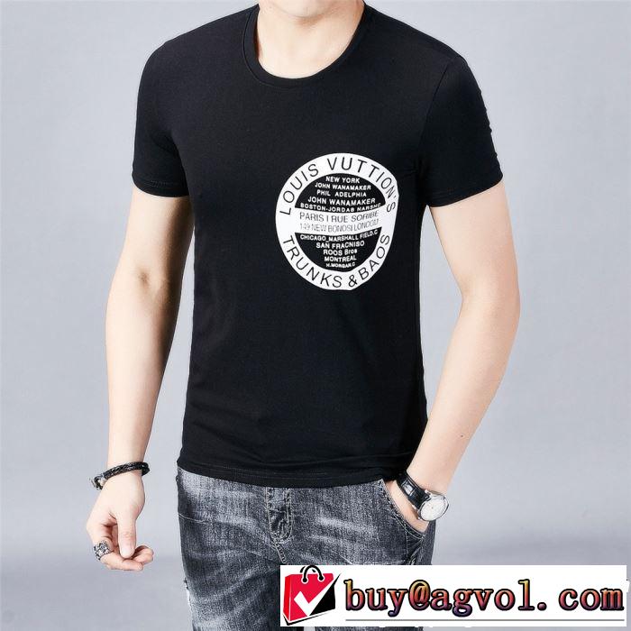 2019年春夏流行ファッション 大人の可愛さを引き立て LOUIS VUITTON ルイ ヴィトン 半袖Tシャツ 2色可選