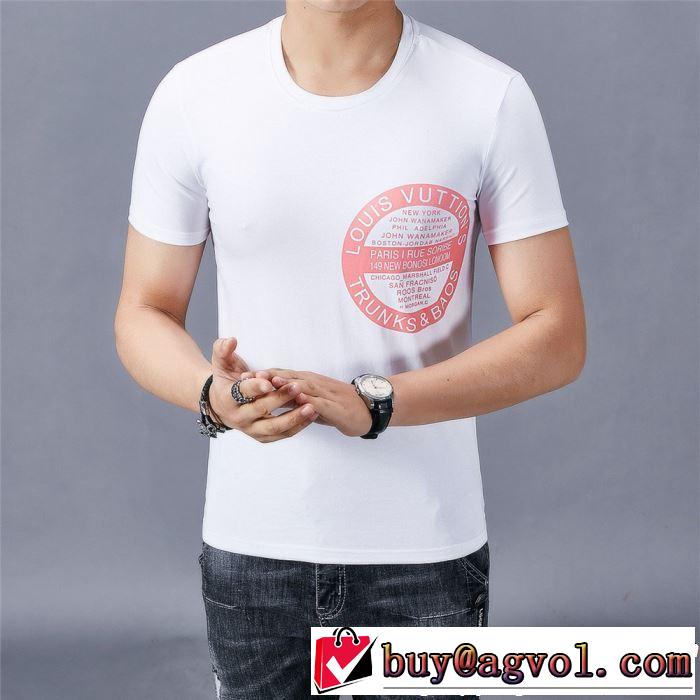 2019年春夏流行ファッション 大人の可愛さを引き立て LOUIS VUITTON ルイ ヴィトン 半袖Tシャツ 2色可選