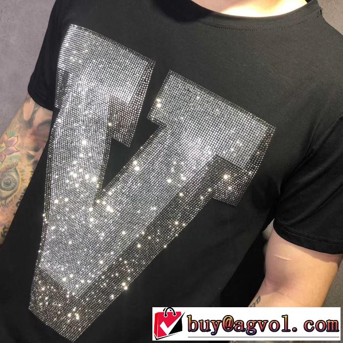 一目ぼれLOUIS VUITTON  Tシャツ/半袖 2019年春夏シーズンの人気 2色可選 ルイ ヴィトン  海外セレブは大人気