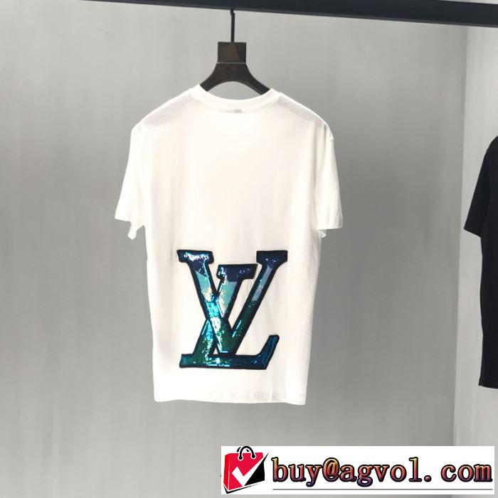 人気上昇中  Tシャツ/半袖 2色可選 2019春夏人気トレンドアイテム ルイ ヴィトン LOUIS VUITTON 春夏トレンド