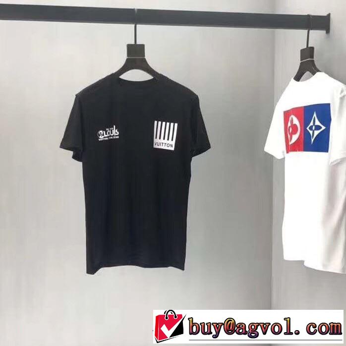 在庫手元にあり即発セール必需品 LOUIS VUITTON Tシャツ/半袖 2色可選 2019春夏人気トレンドアイテム ルイ ヴィトン