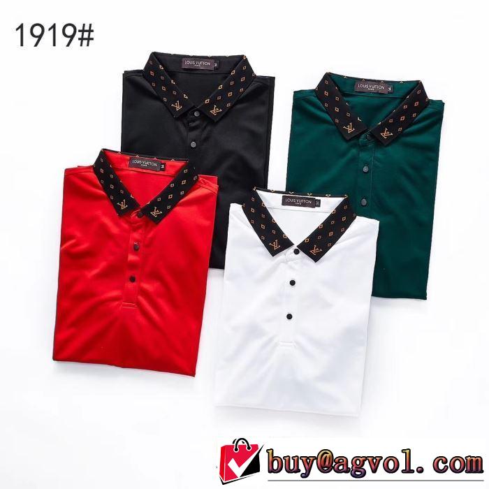 LOUIS VUITTON  Tシャツ/半袖 4色可選 今年は大きめの新作がトレンドルイ ヴィトン 2019年最新ファッション