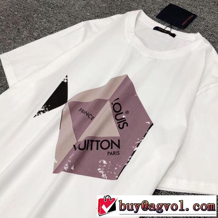 素敵デザイン未入荷ブランド  LOUIS VUITTONTシャツ/半袖  2019春夏トレンドアイテム ルイ ヴィトン