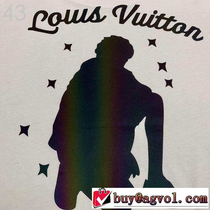 2019年最新ファッション LOUIS VUITTON Tシャツ/半袖 2色可選 入手超困難 ルイ ヴィトン