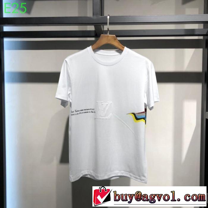 Tシャツ/半袖お洒落スタイル  2色可選 ルイ ヴィトン先行販売  LOUIS VUITTON 2019春夏は人気定番