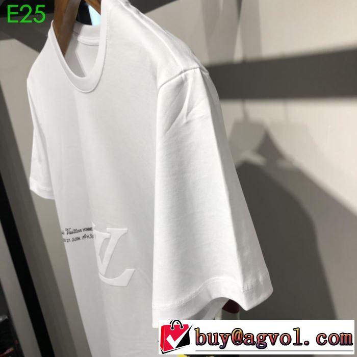 Tシャツ/半袖お洒落スタイル  2色可選 ルイ ヴィトン先行販売  LOUIS VUITTON 2019春夏は人気定番