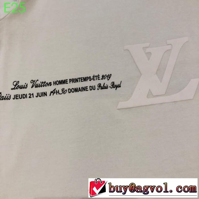 Tシャツ/半袖お洒落スタイル  2色可選 ルイ ヴィトン先行販売  LOUIS VUITTON 2019春夏は人気定番