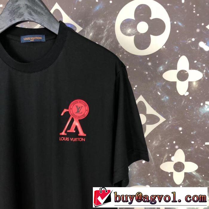 2019年春夏シーズンの人気 ルイ ヴィトン  2色可選  毎年トレンドアイテムが出る LOUIS VUITTON  Tシャツ/半袖