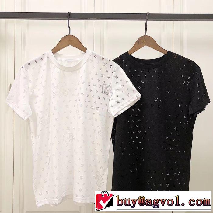 夏に良く似合うちょっと新品 ルイ ヴィトン LOUIS VUITTON  Tシャツ/半袖 2019春夏人気トレンドアイテム 2色可選